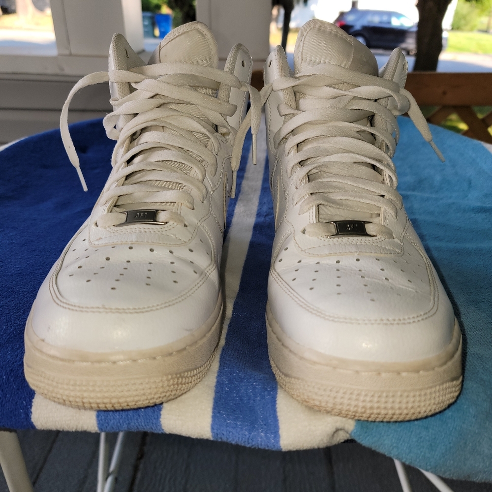 Nike Air Force 1 high top sneakers shoes Men's Size 10 - Picture 10 of 13